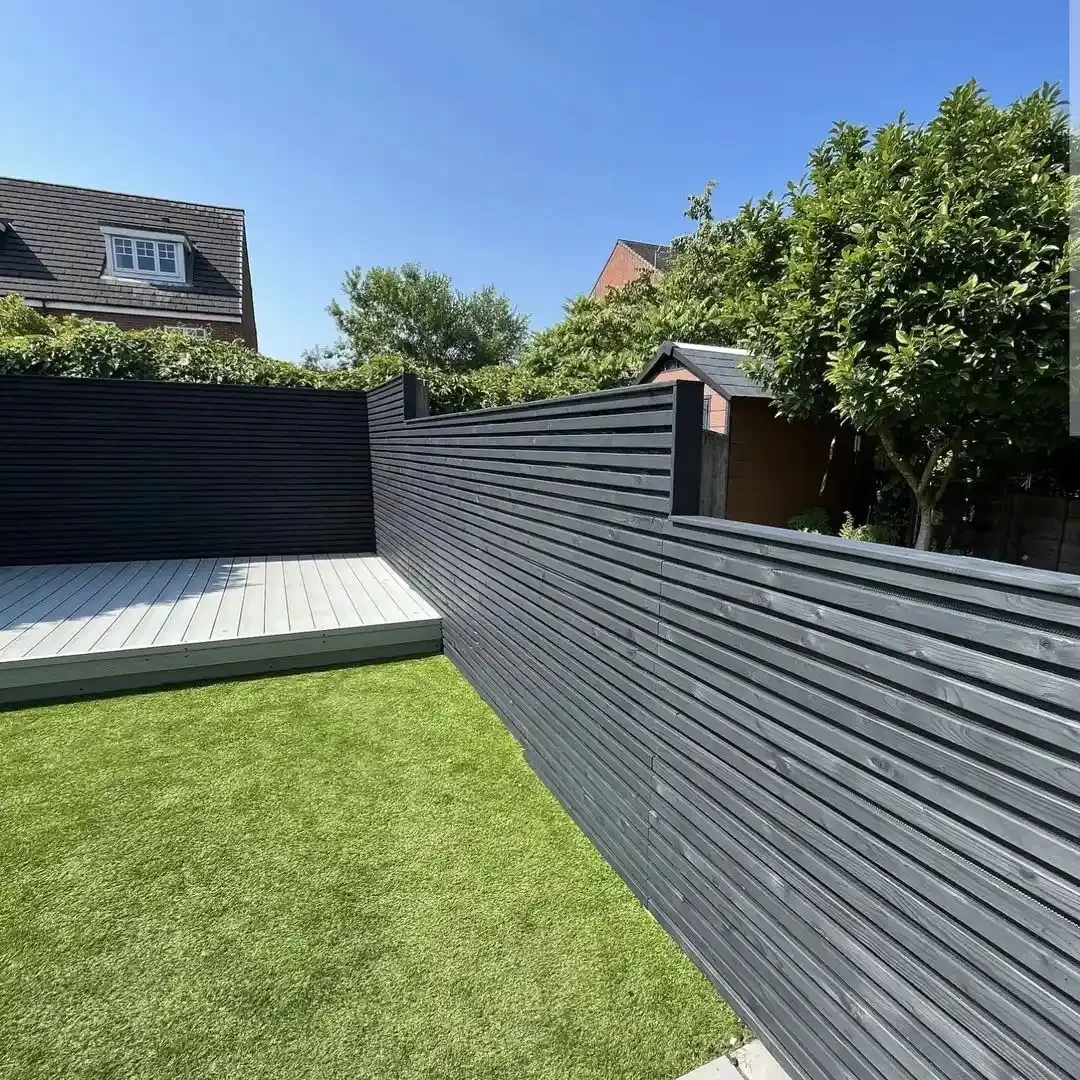 17 Stylish Horizontal Fence Designs That Will Transform Your Outdoor Privacy Black Stain