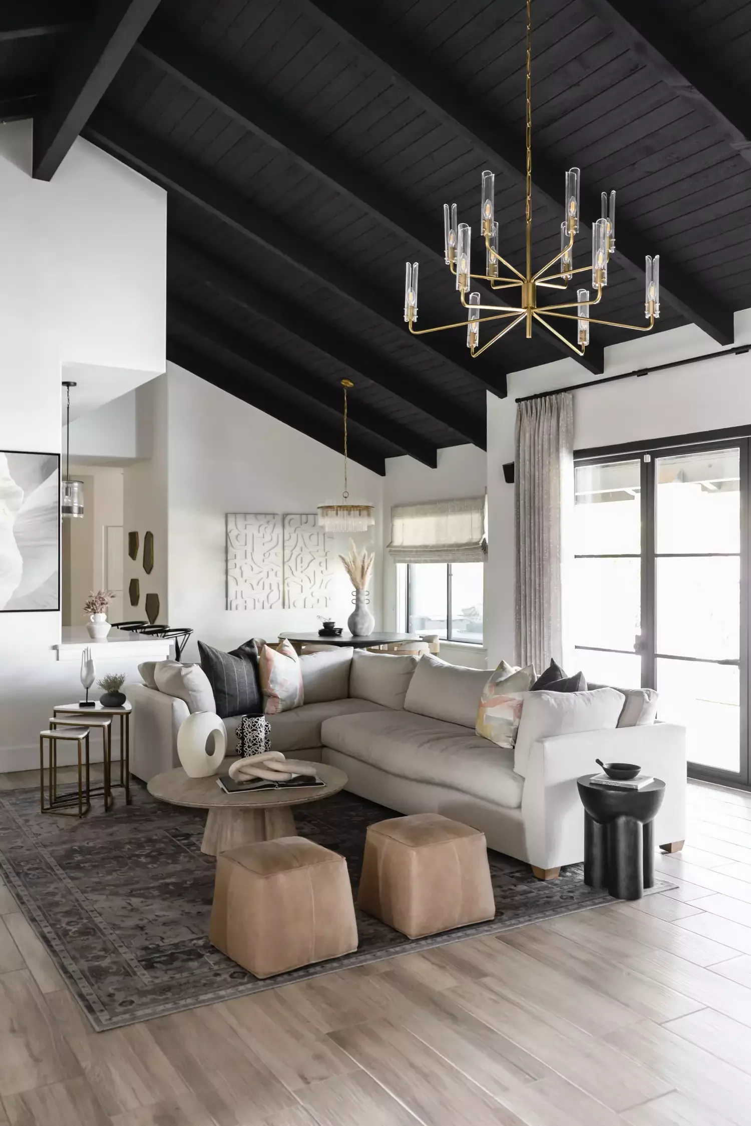 39 Bold Black Living Room Ideas That Will Transform Your Space Into Something Extraordinary 15 Black Statement Ceiling