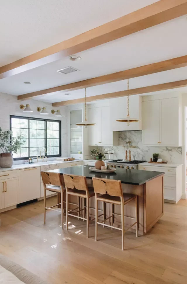 18 Stunning Black and Gold Kitchen Ideas That Transform Your Space Into a Sophisticated Haven 17 Black and Gold Coastal Kitchen