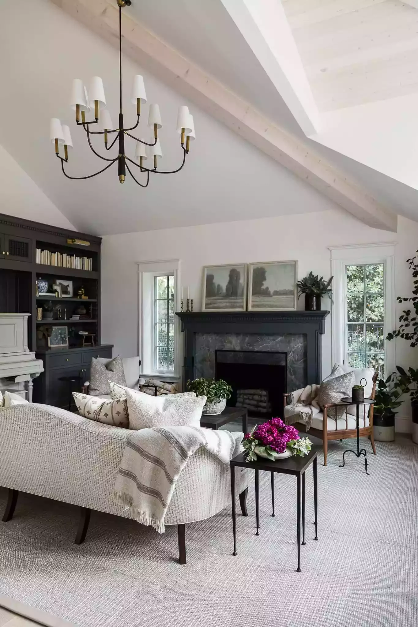 35 Bold Black Fireplace Designs That Transform Any Room Into a Stunning Showcase 20 Black-and-Gray Fireplace