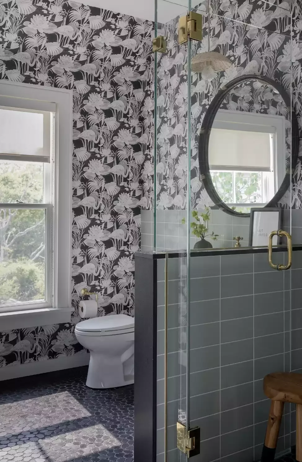 42 Bold Bathroom Color Ideas That Transform Small Spaces Into Stunning Retreats 36 Black and Jade Green