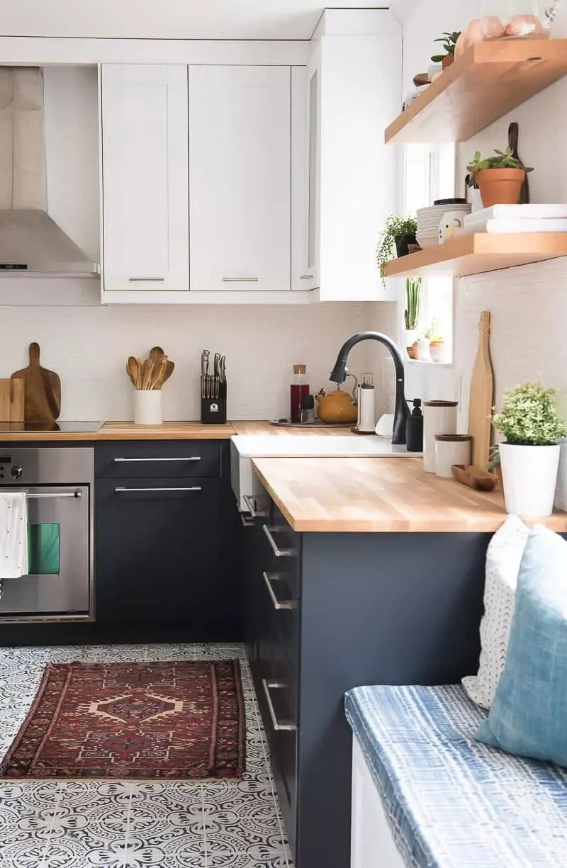 27 Stunning Painted Kitchen Cabinet Ideas to Transform Your Space 3 Black and White Cabinets