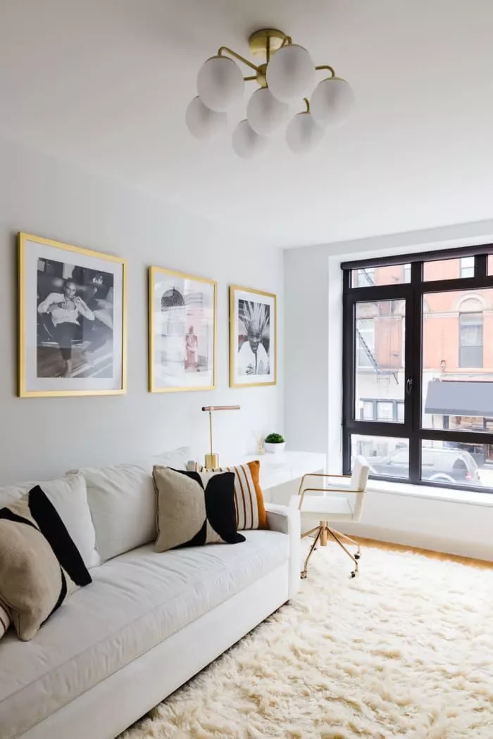 21 Brilliant Ways to Seamlessly Integrate a Workspace into Your Living Room 9 Blend It In