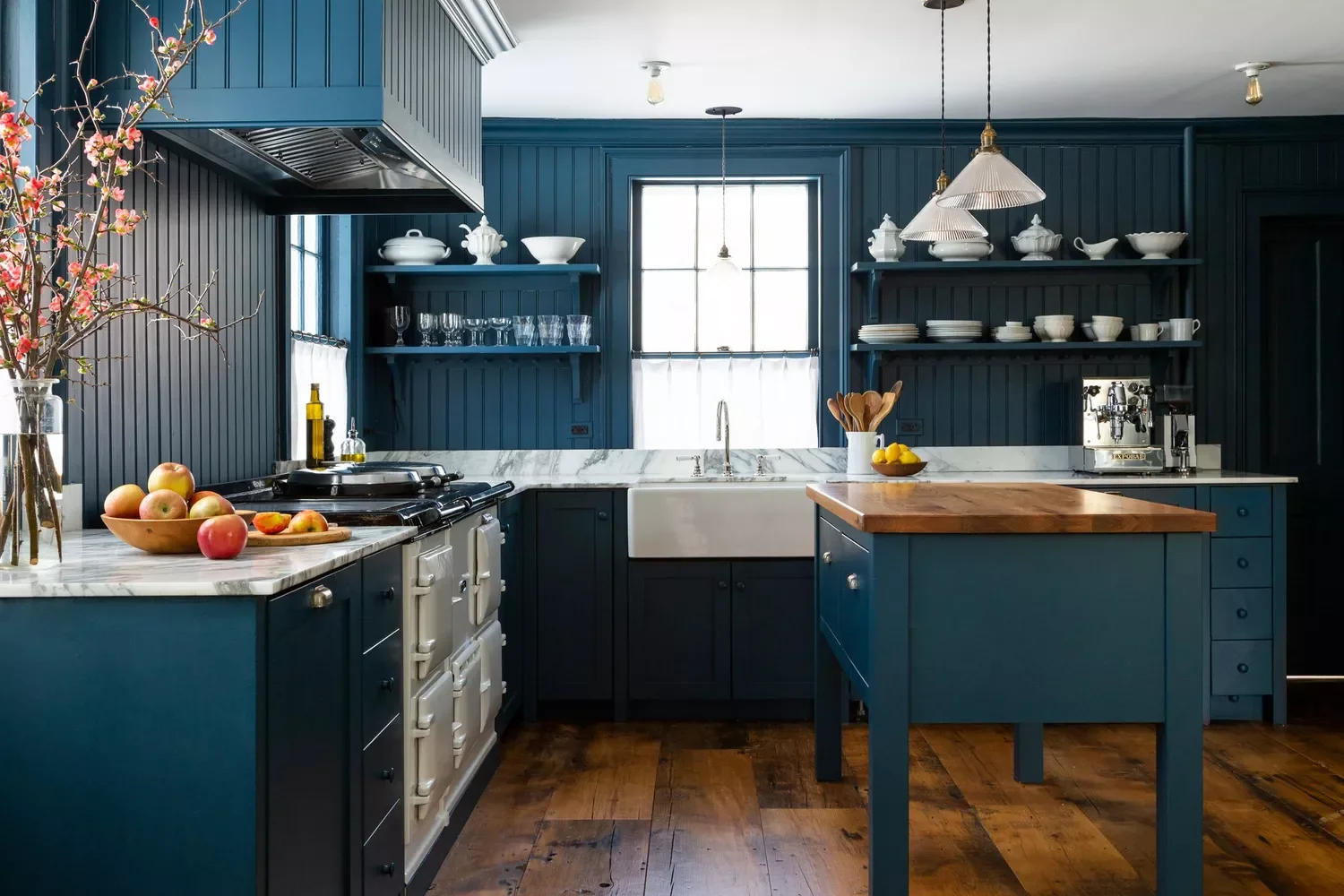 32 Stunning Blue Kitchen Design Ideas That Will Transform Your Space Blue Beadboard Kitchen