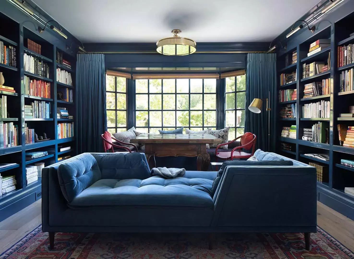47 Stunning Blue Living Room Ideas That Work With Any Design Style 8 Blue Built-Ins