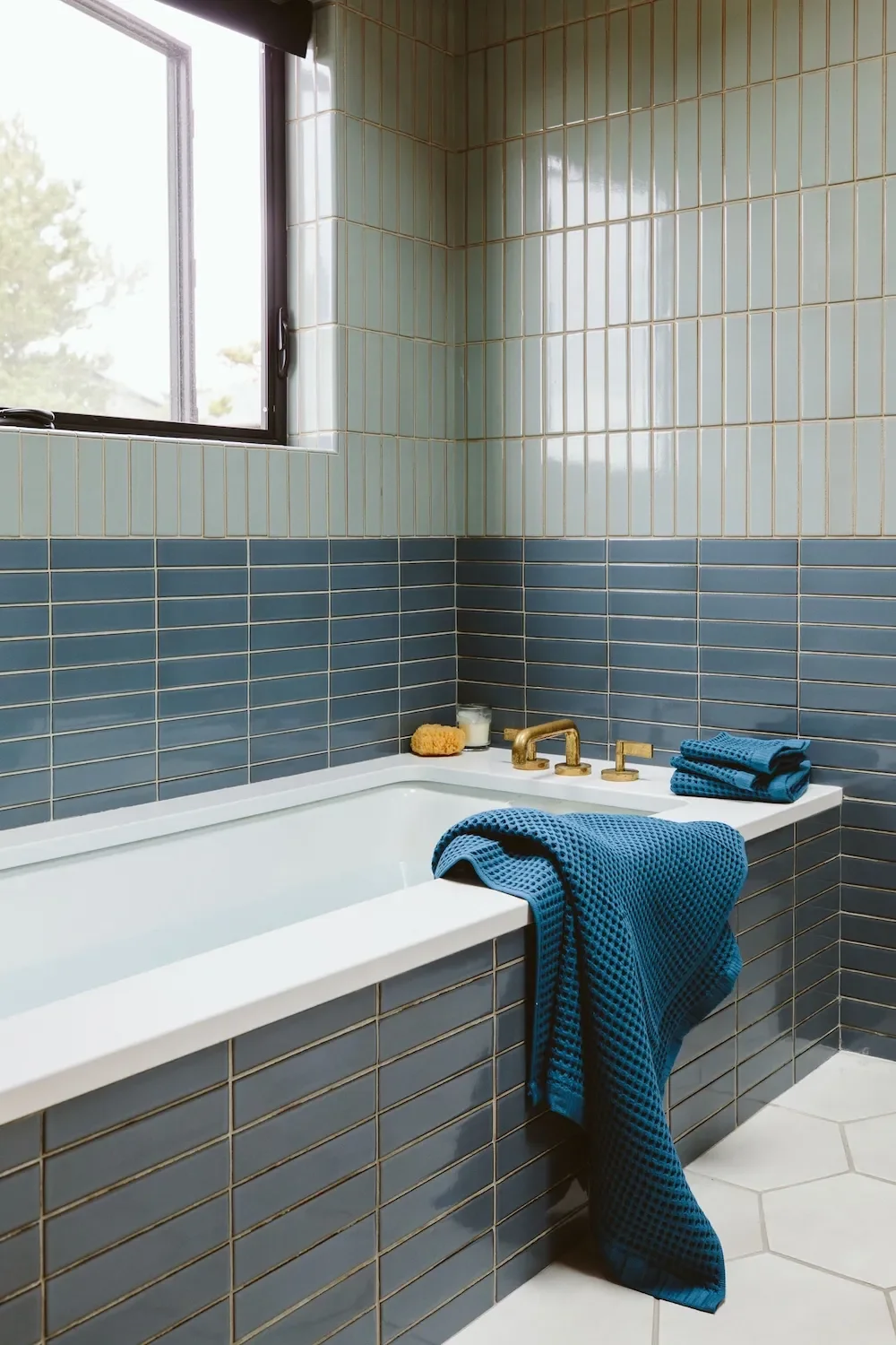 41 Stunning Bathroom Color Ideas to Transform Your Space Blue + Green