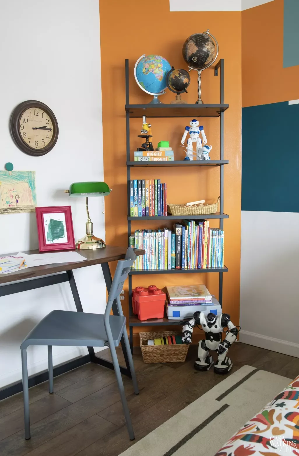 34 Bedroom Chair Ideas That'll Transform Your Space From Boring to Beautiful 31 Blue Steel Desk Chair