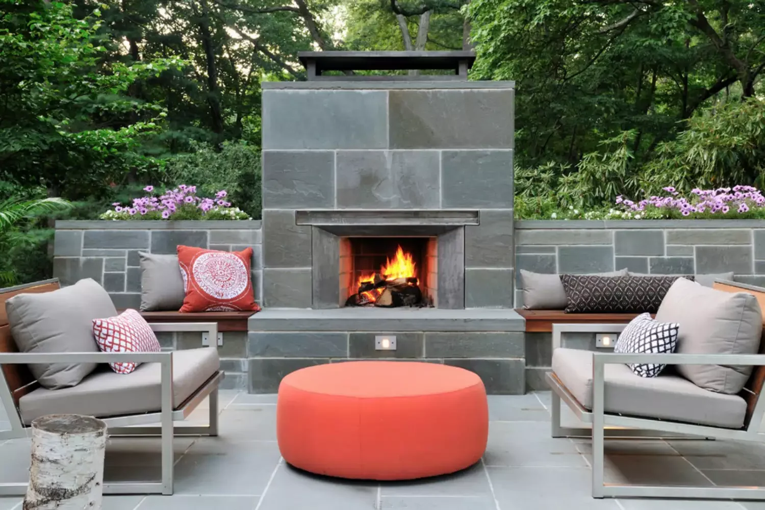 32 Stunning Outdoor Fireplace Ideas to Transform Your Backyard 6 Bluestone Fireplace