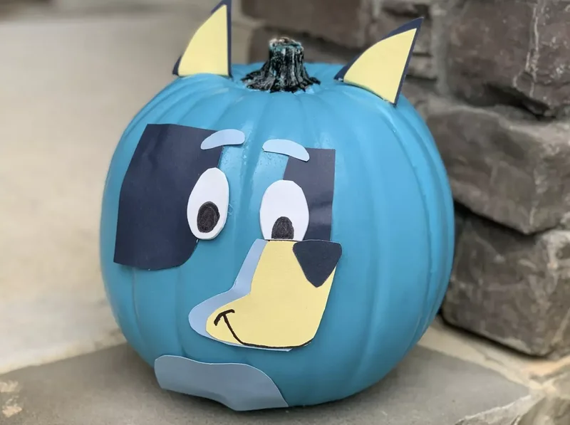 90 Creative Halloween Pumpkin Decorating Ideas to Try This Season 17 Bluey Pumpkin