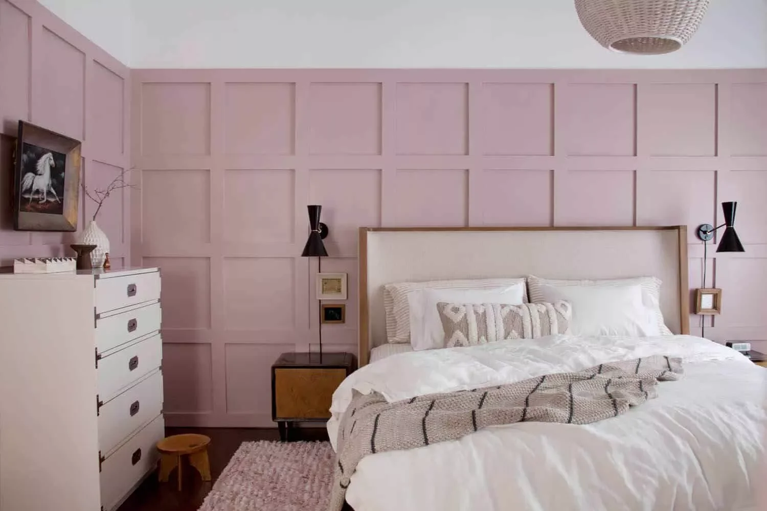42 Stunning Half-Wall Paneling Ideas to Transform Your Home 31 Board and Batten Bedroom
