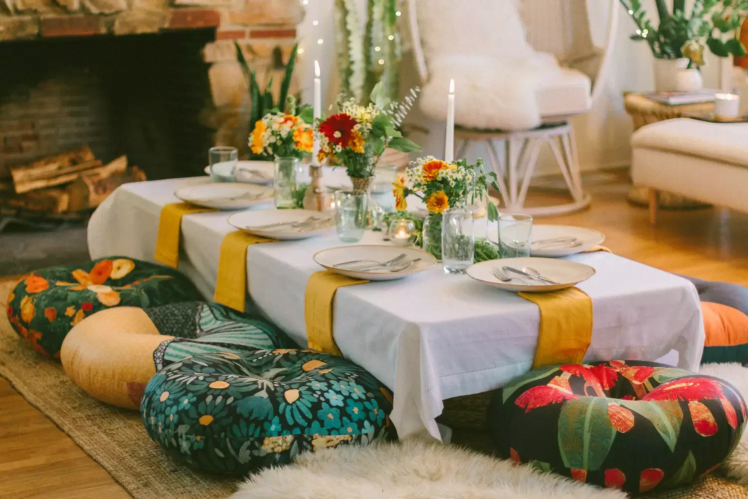 34 Stunning Tablescape Ideas to Transform Your Dining Experience All Year Long Boho-Style Tablescape
