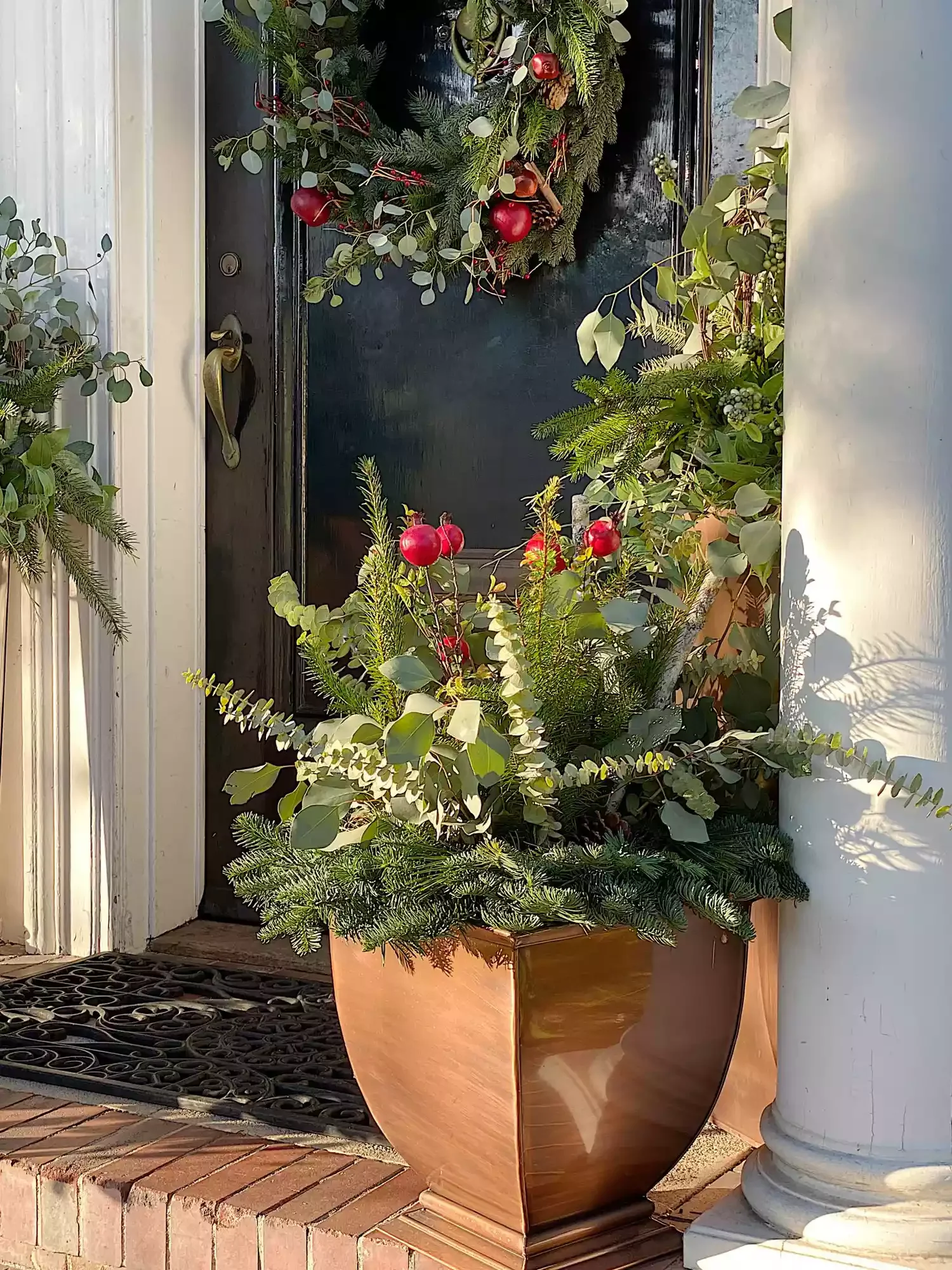 68 Christmas Front Porch Ideas That Make Your Home the Envy Bonus Wreaths