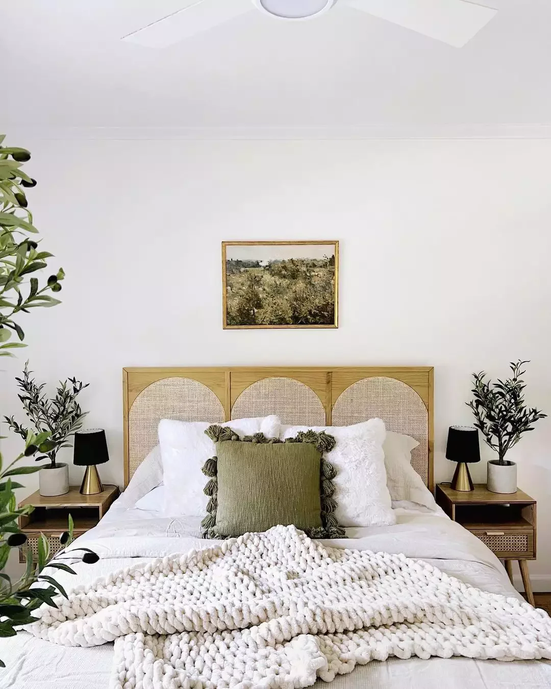 25 Clever Small Primary Bedroom Ideas That Make Your Space Feel Surprisingly Spacious 14 Botanical Small Bedroom