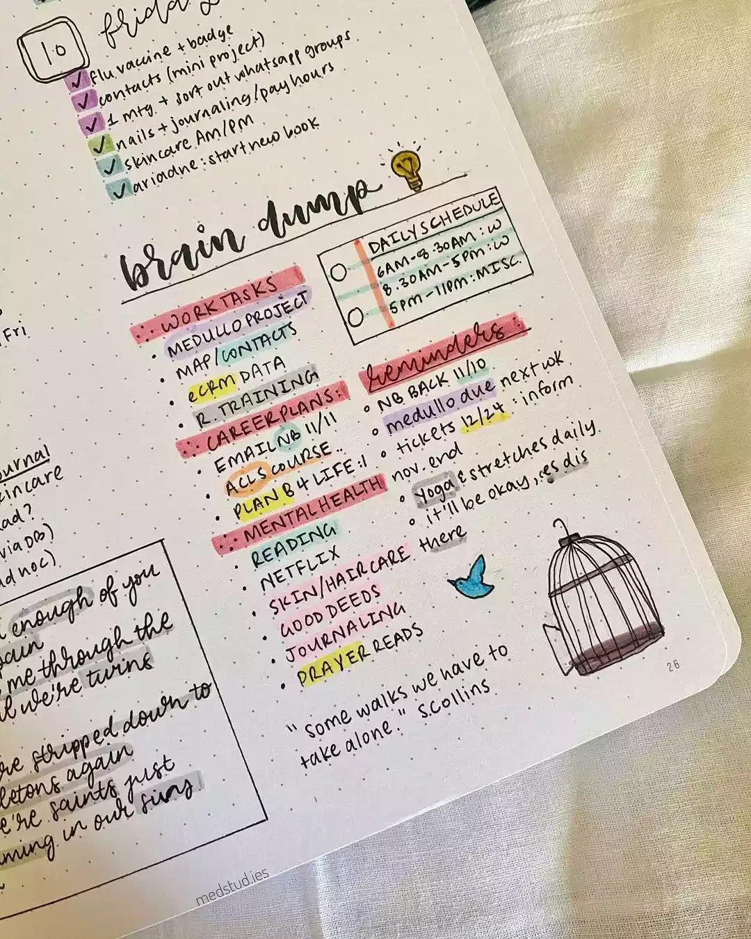 20 Creative Bullet Journal Ideas to Transform Your Home Organization Brain Dump