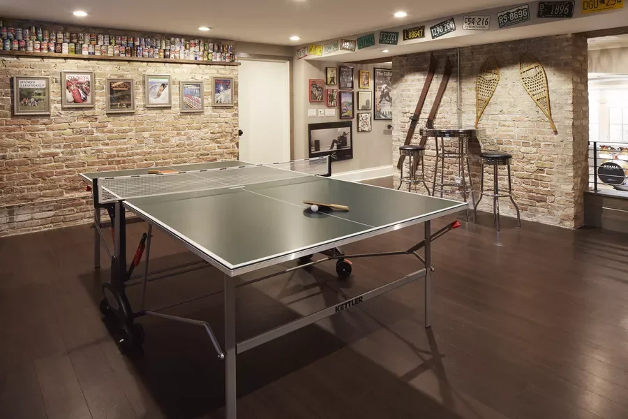 76 Brilliant Finished Basement Design Ideas That Actually Work Break Out the Exposed Brick