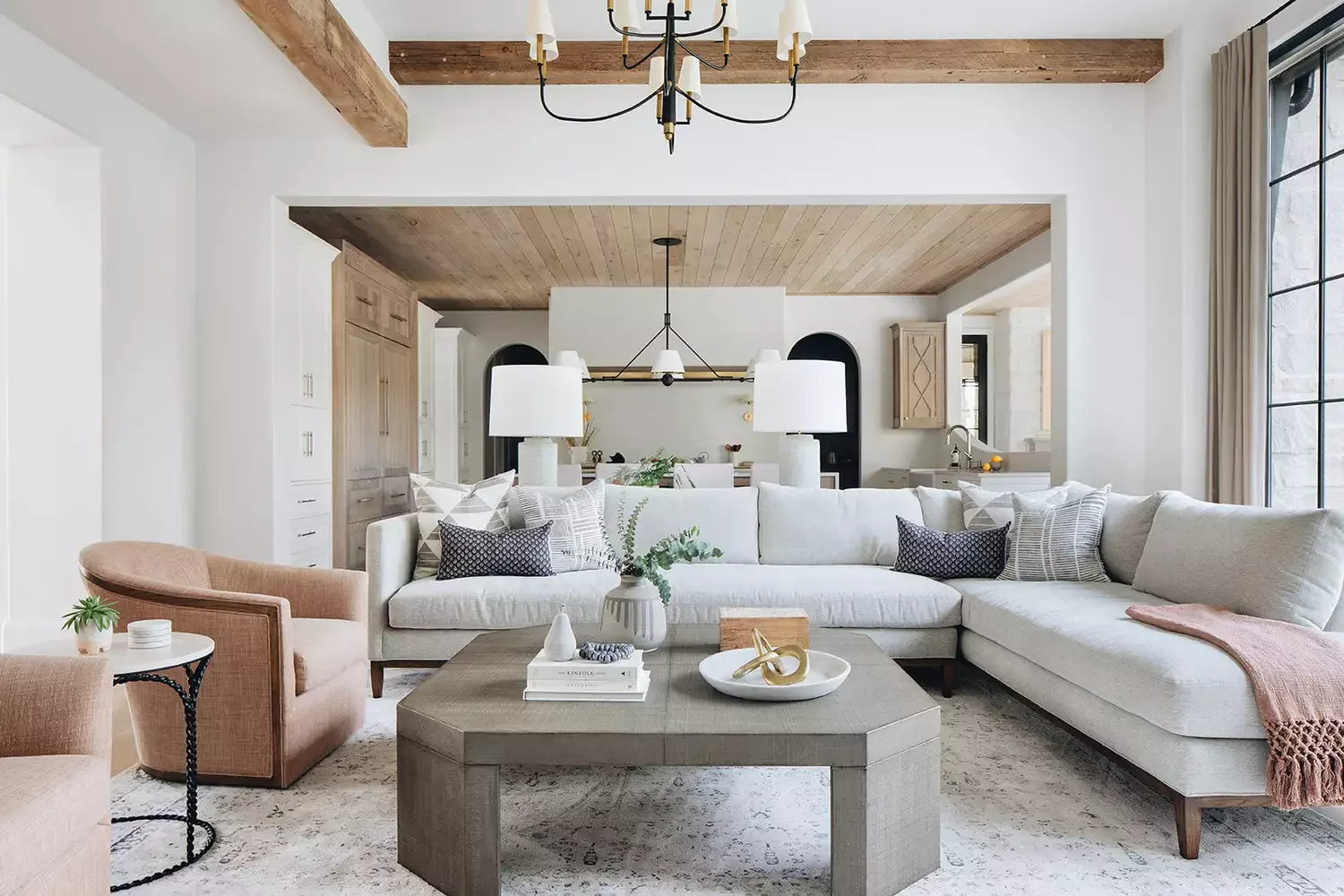 20 Stunning Shiplap Ceiling Designs That Will Transform Your Home 9 Break Up an Open Floor Plan