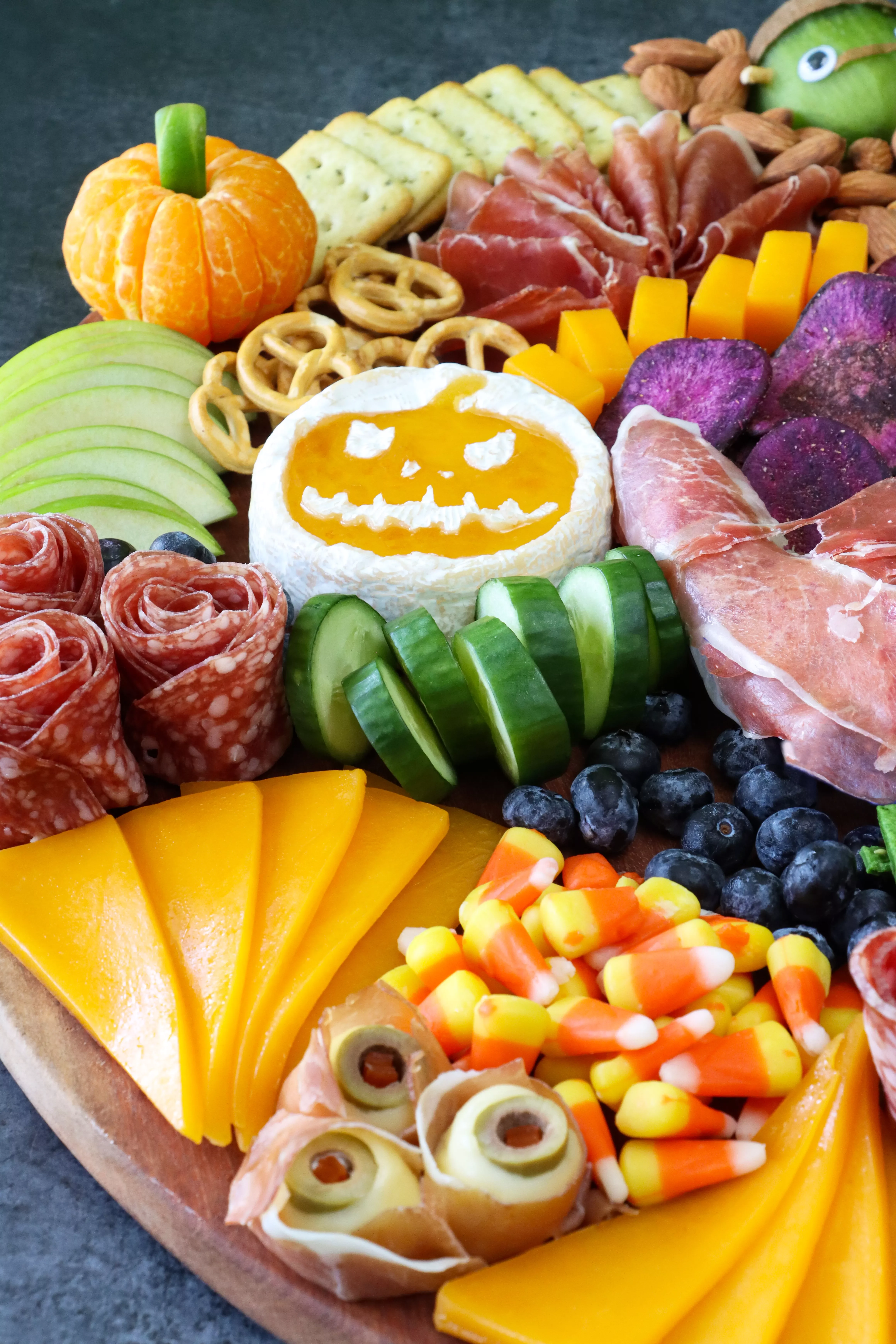 23 Spooky Halloween Charcuterie Board Ideas to Inspire You 19 Brie Snack Board