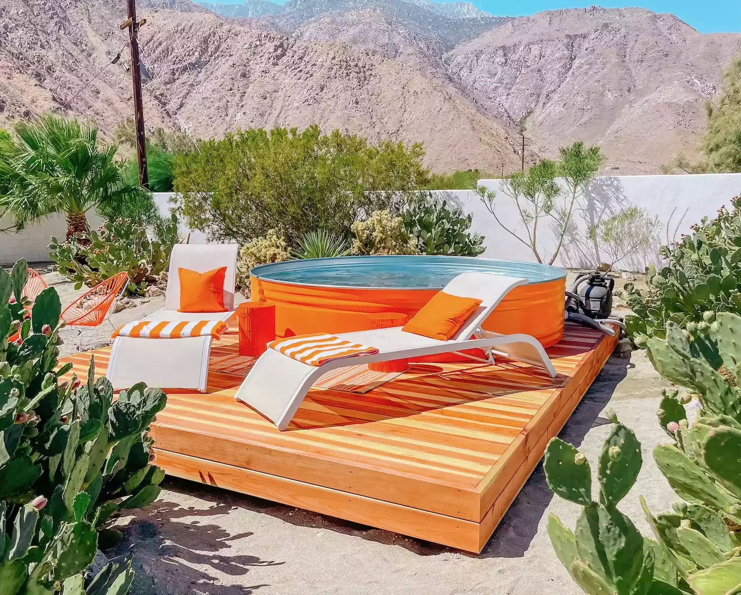 57 Stunning Backyard Transformation Ideas to Create Your Perfect Outdoor Retreat Bright Color Accents