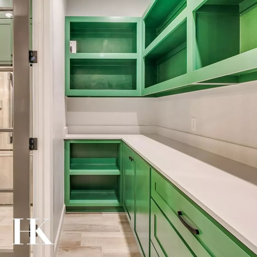 37 Corner Pantry Ideas to Transform Your Kitchen Storage Bright Colored Corner Pantry