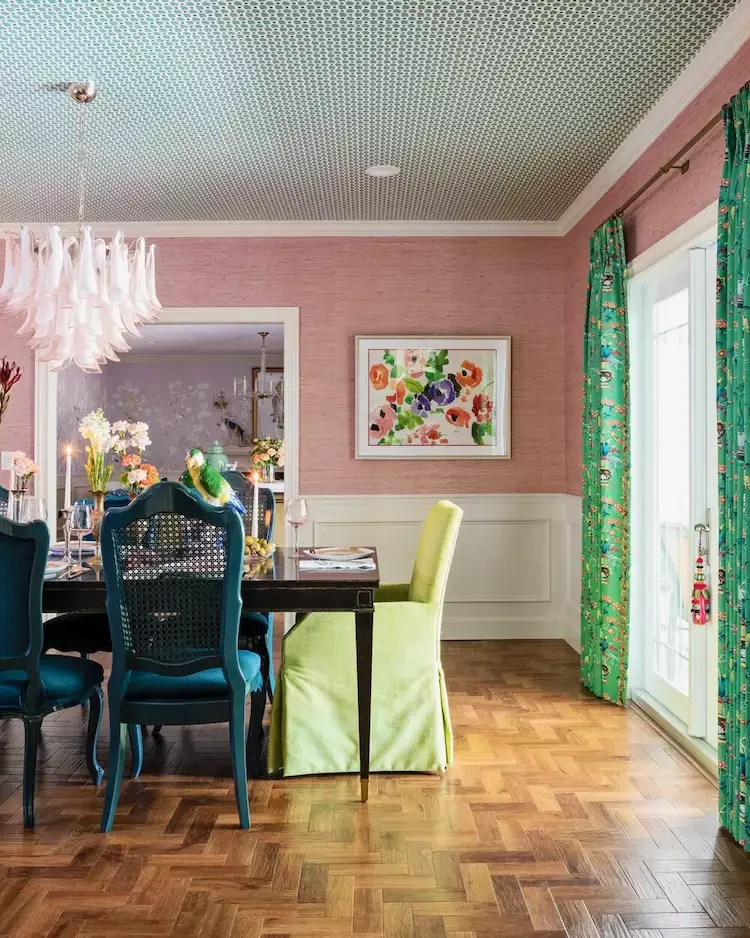 30 Stunning Dining Room Curtain Ideas That Will Transform Your Space Bright Floral Curtains