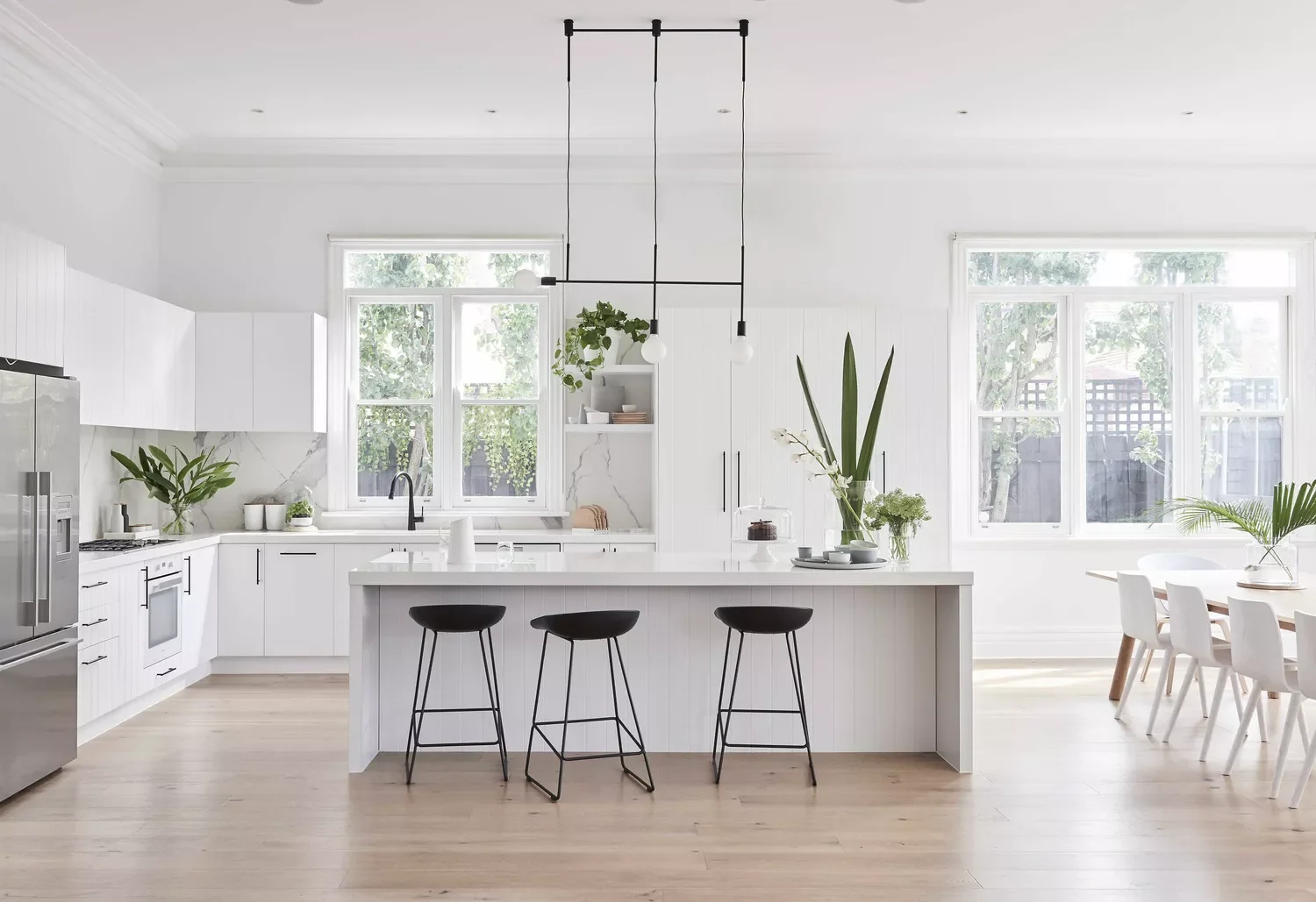 59 Timeless White Kitchen Design Ideas That Never Go Out of Style Bright White Kitchen
