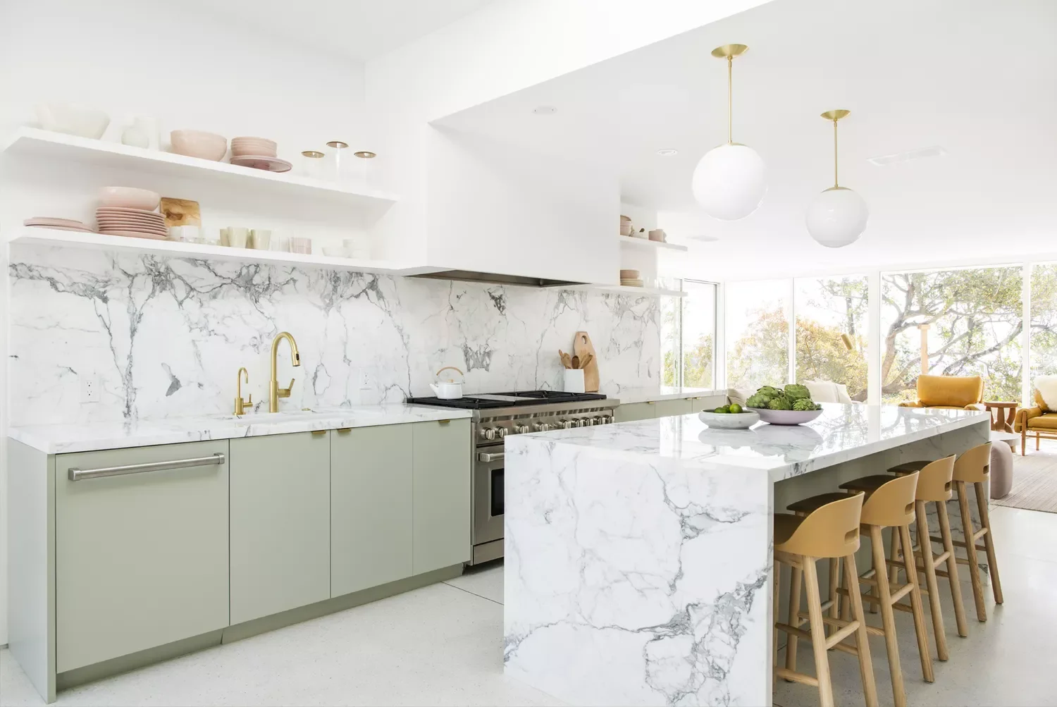 43 Stunning Midcentury Modern Kitchen Ideas to Transform Your Space 22 Brighten With Brass