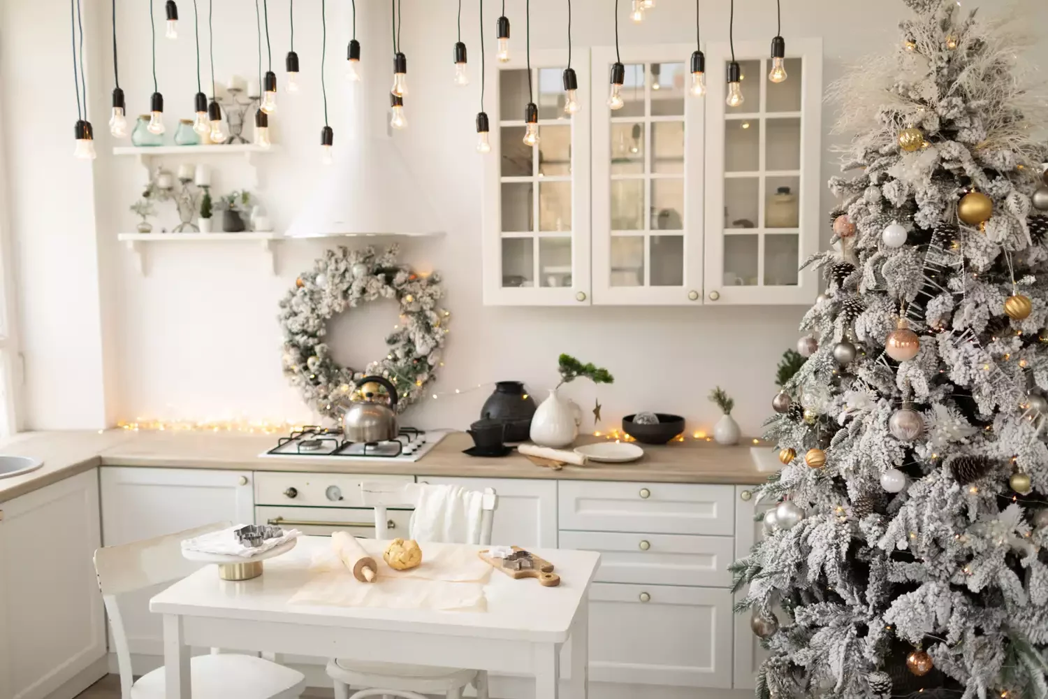 32 Stunning White Christmas Tree Ideas That Will Transform Your Holiday Decor 32 Bring Into the Kitchen