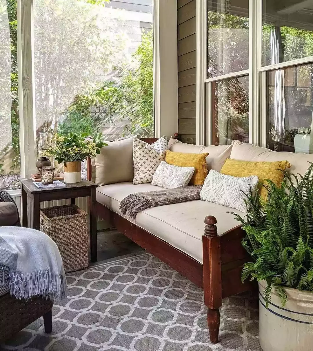 31 Brilliant Small Screened Porch Ideas That Make Every Square Foot Count 10 Bring Out a Daybed