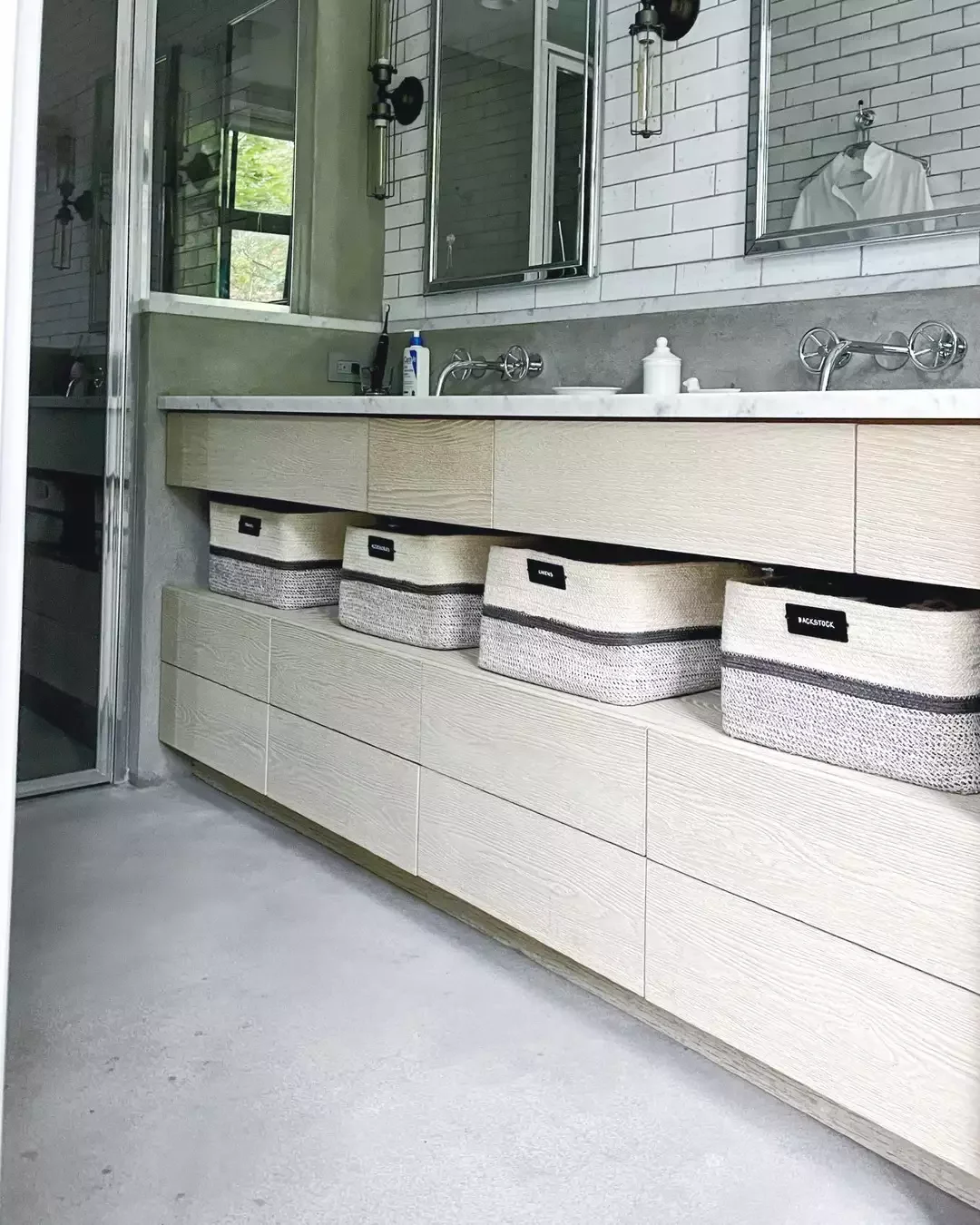 20 Smart Ways to Transform Your Bathroom Cabinet Storage Bring in Labeled Baskets
