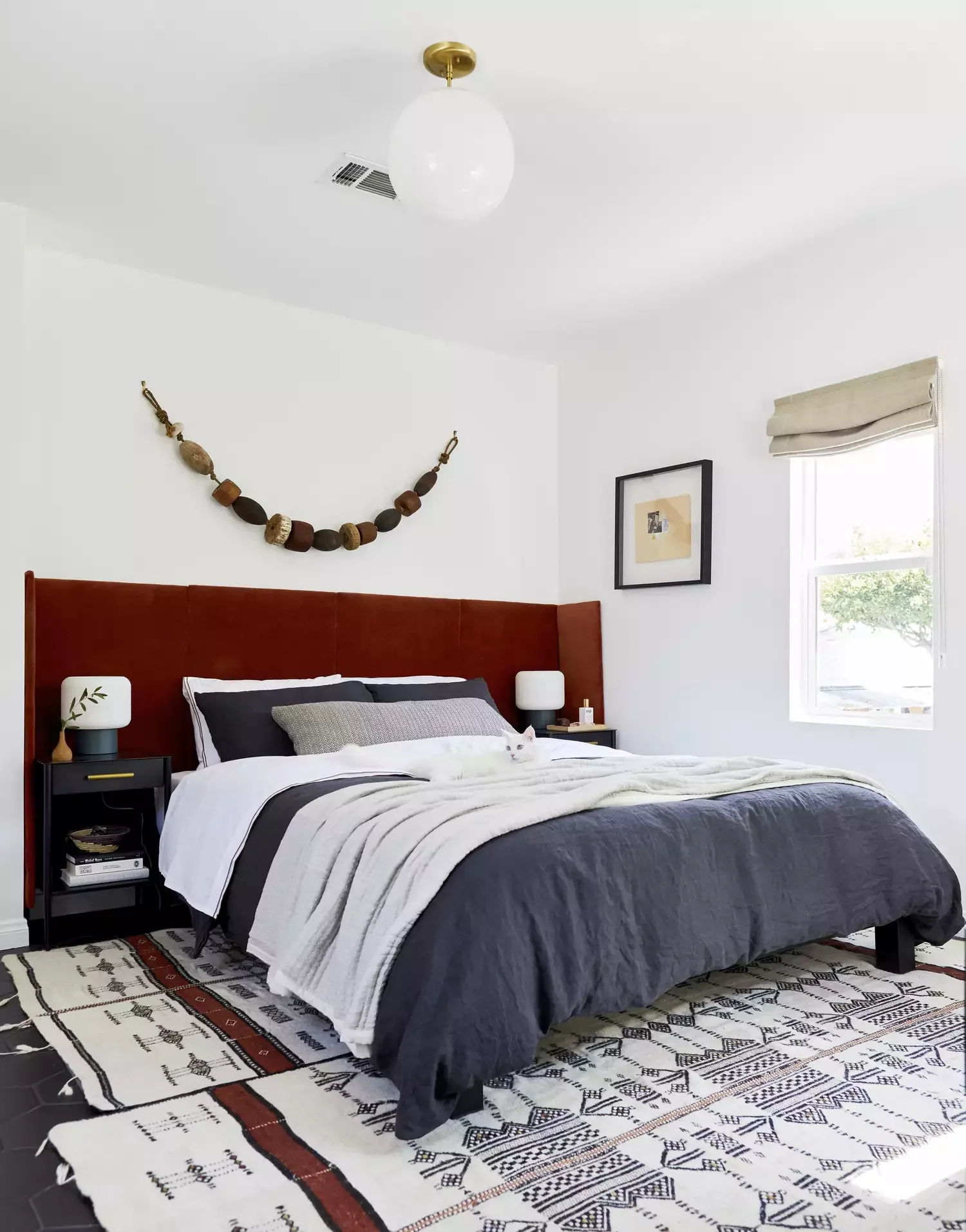 35 Creative Apartment Bedroom Ideas to Transform Your Small Space 9 Bring in a Bold Headboard