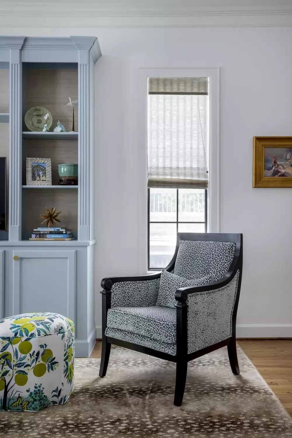 22 Beautiful Ways to Bring Botanical Prints Into Your Home Design 16 Bring in a Botanical Print Ottoman
