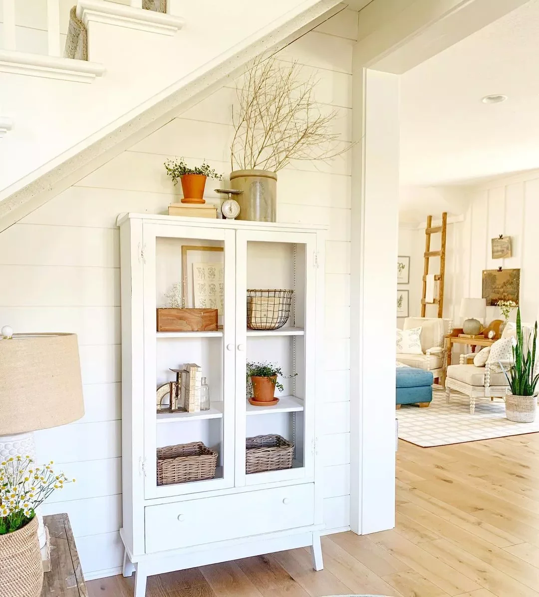 30 Beautiful Modern Farmhouse Entryway Ideas to Create a Stunning First Impression Bring in a Cabinet