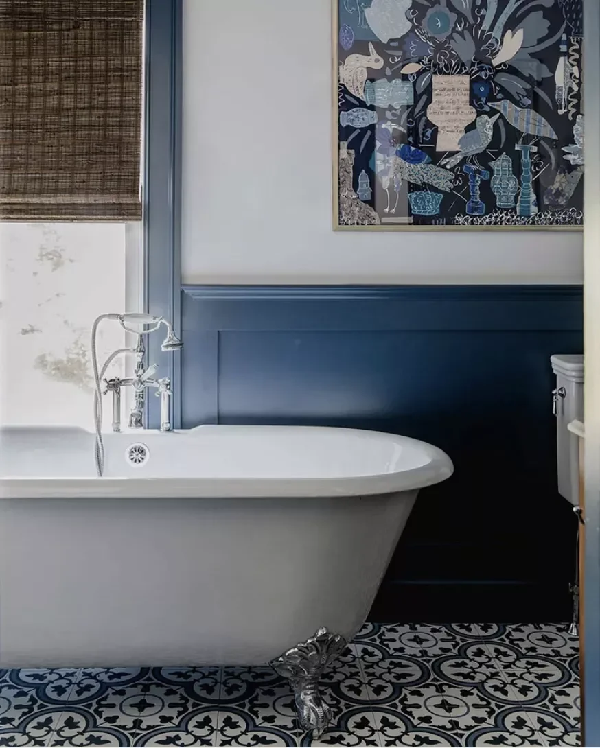 18 Navy Blue Bathroom Design Ideas That Will Transform Your Space 12 Bring in the Blue