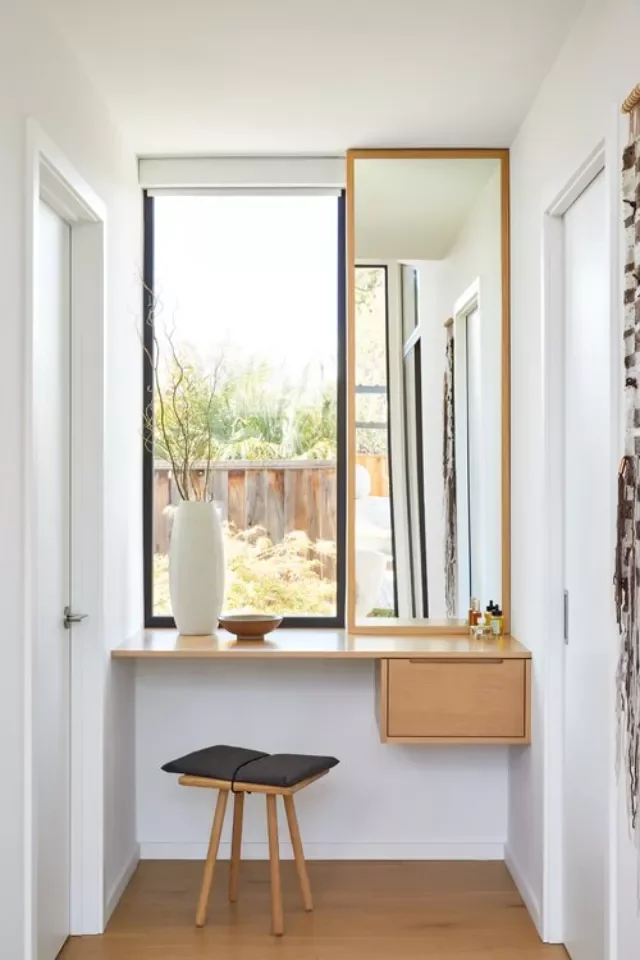20 Beautiful Makeup Vanity Ideas to Transform Your Daily Beauty Routine 8 Bring in the Outdoors