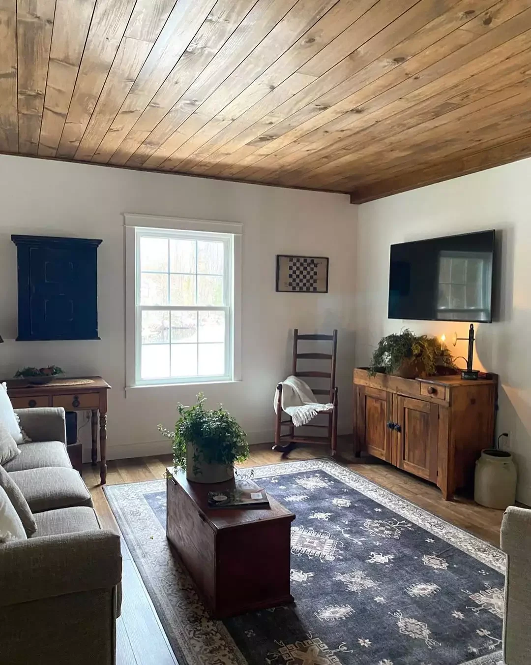23 Stunning Wood Ceiling Ideas That'll Transform Every Room in Your Home 2 Bring on a Moody, Rustic Feel With Wooden Antiques