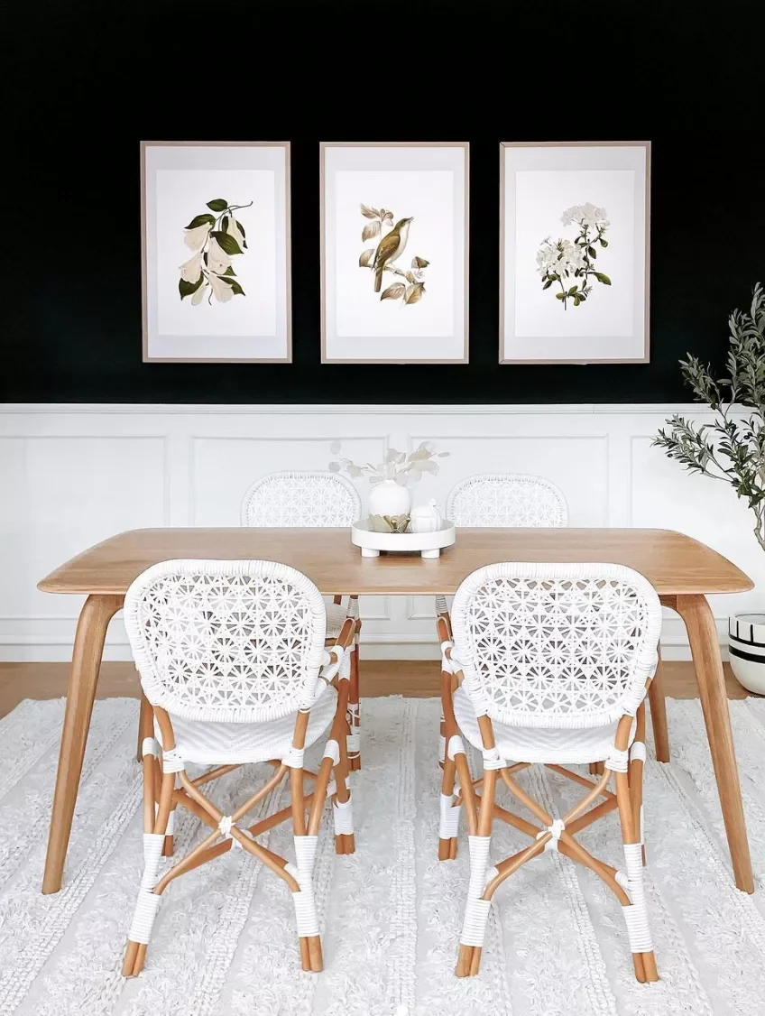 21 Stunning Dining Room Accent Wall Ideas That'll Transform Your Space Bring on the Black