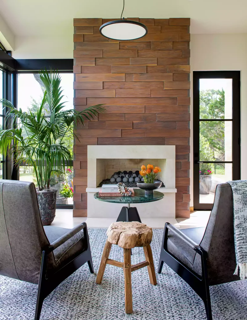 50 Beautiful Fireplace Ideas for Cozy, Elegant Spaces 44 Bring the Outdoors In