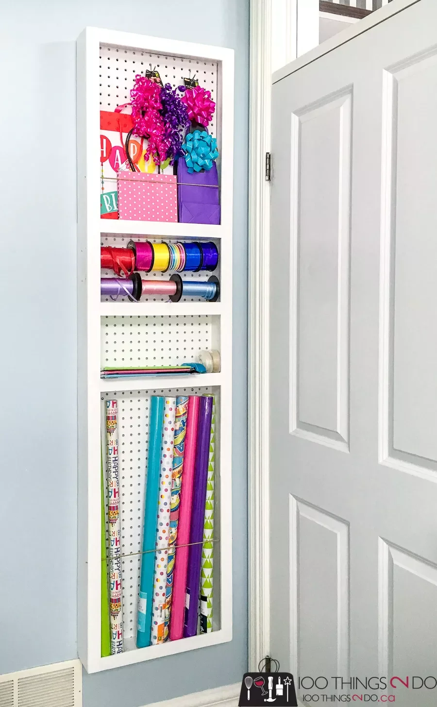 18 Creative Gift Wrap Storage Solutions That Banish Holiday Clutter Build Custom Wrapping Paper Storage