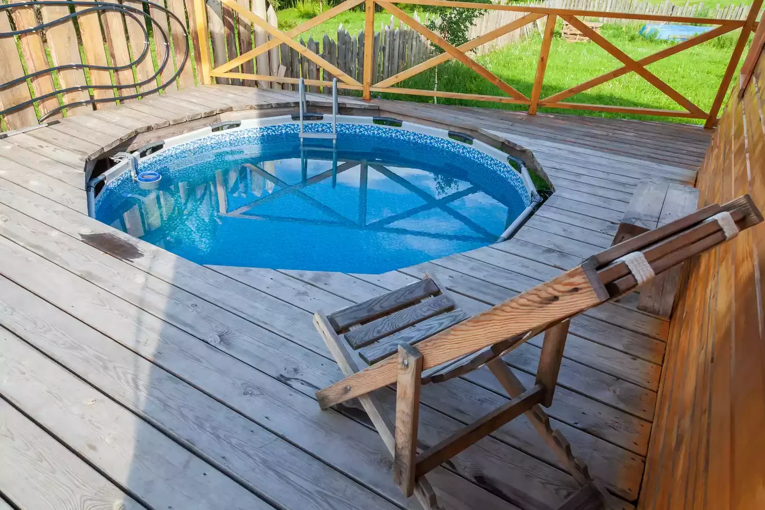 37 Brilliant Above-Ground Pool Deck Ideas That Won't Break Your Budget 15 Build Into The Deck