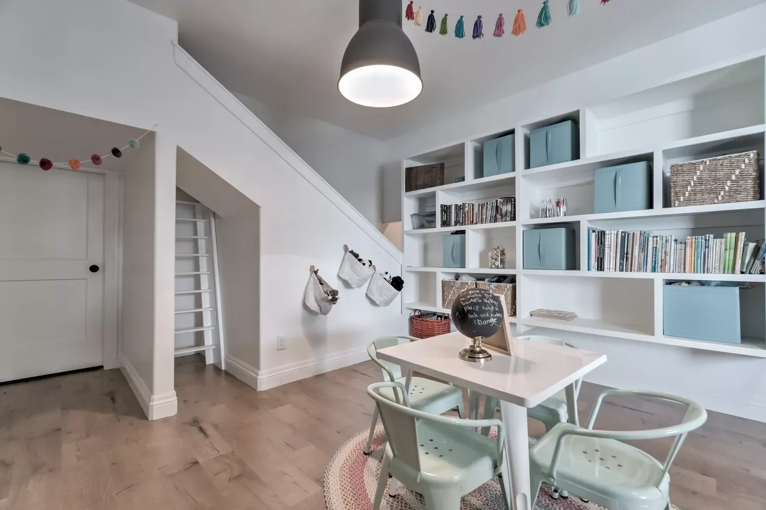 76 Brilliant Finished Basement Design Ideas That Actually Work Build Storage Into the Wall