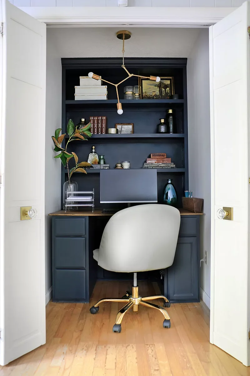 25 Genius Renter-Friendly Projects to Upgrade the Look of Any Apartment 3 Build a Cloffice