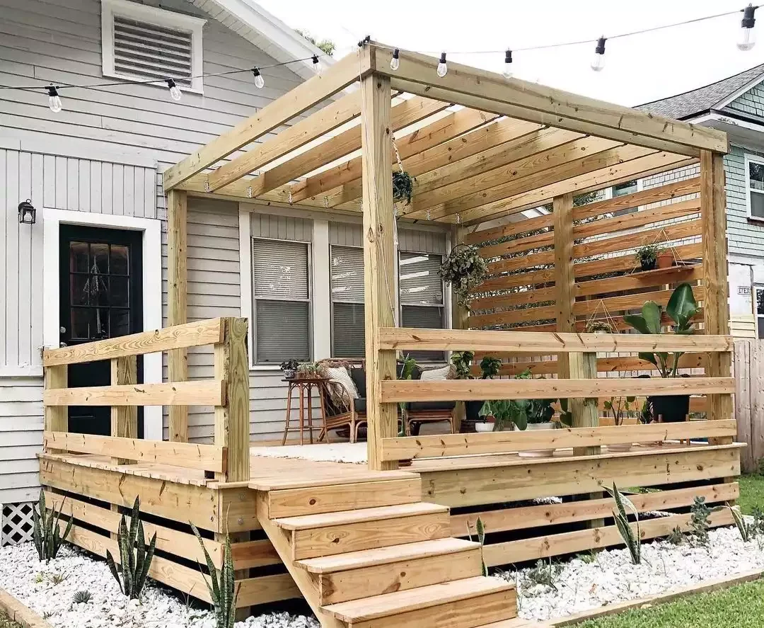 30 Creative Ways to Transform Your Small Deck Into a Stunning Outdoor Retreat 5 Build a Pergola