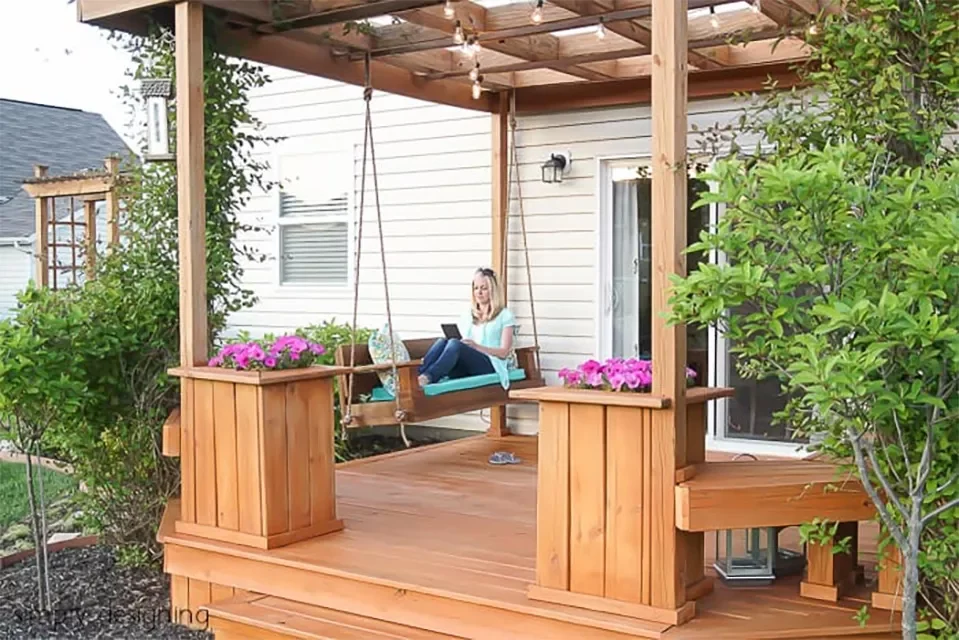 17 DIY Outdoor Decorating Projects to Transform Your Home's Landscape Build a Porch Swing