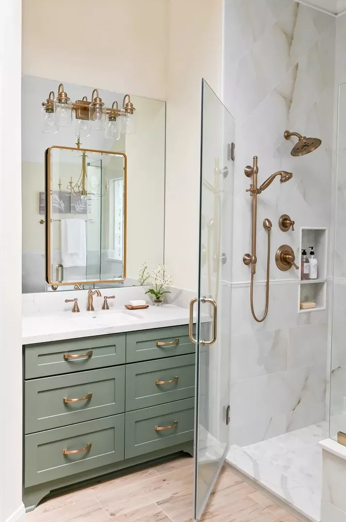 26 Beautiful Walk-In Shower Ideas to Transform Your Small Bathroom 24 Build a Shelf