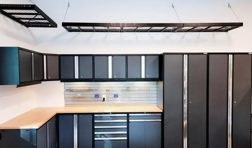 19 Creative Garage Wall Transformations That Will Amaze You Built-In Bench and Storage