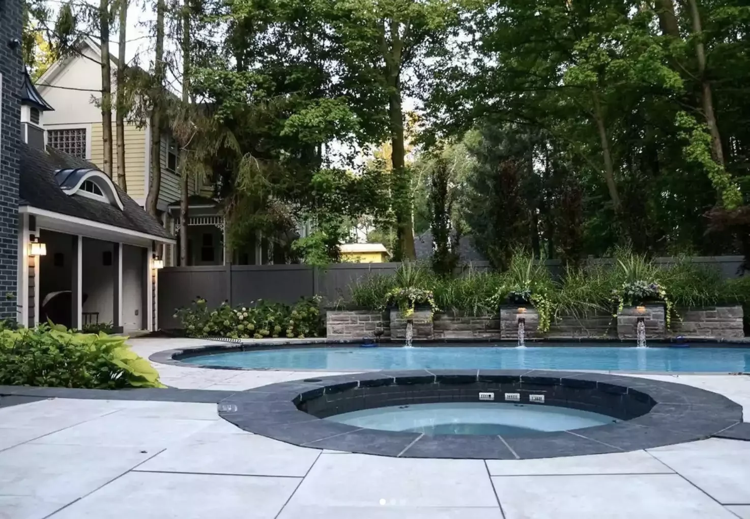 36 Stunning Concrete Patio Designs That Will Transform Your Outdoor Space 5 Built-In Spa Concrete Patio