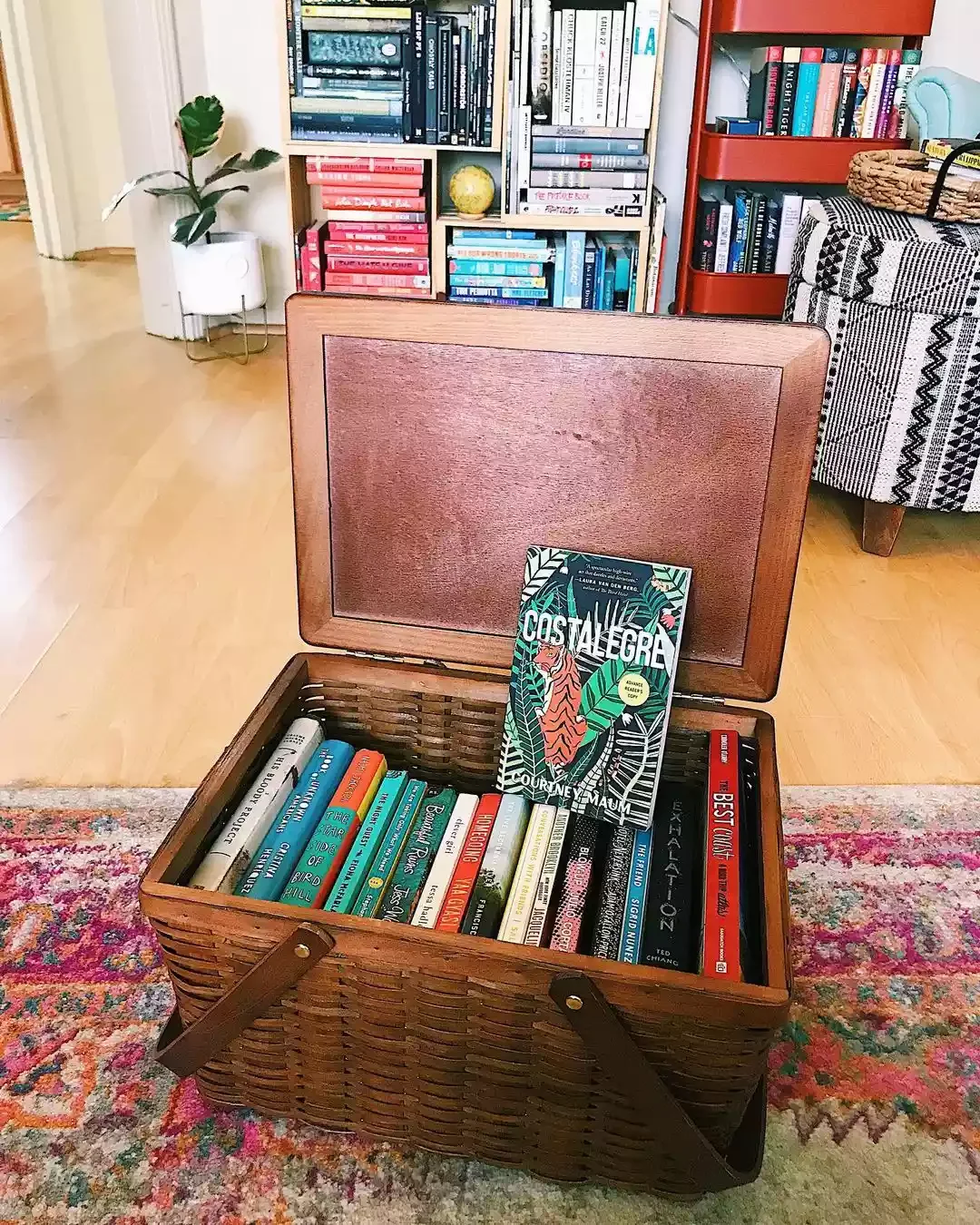 Creative Ways to Display Your Book Collection Throughout Your Home Bust Out a Basket