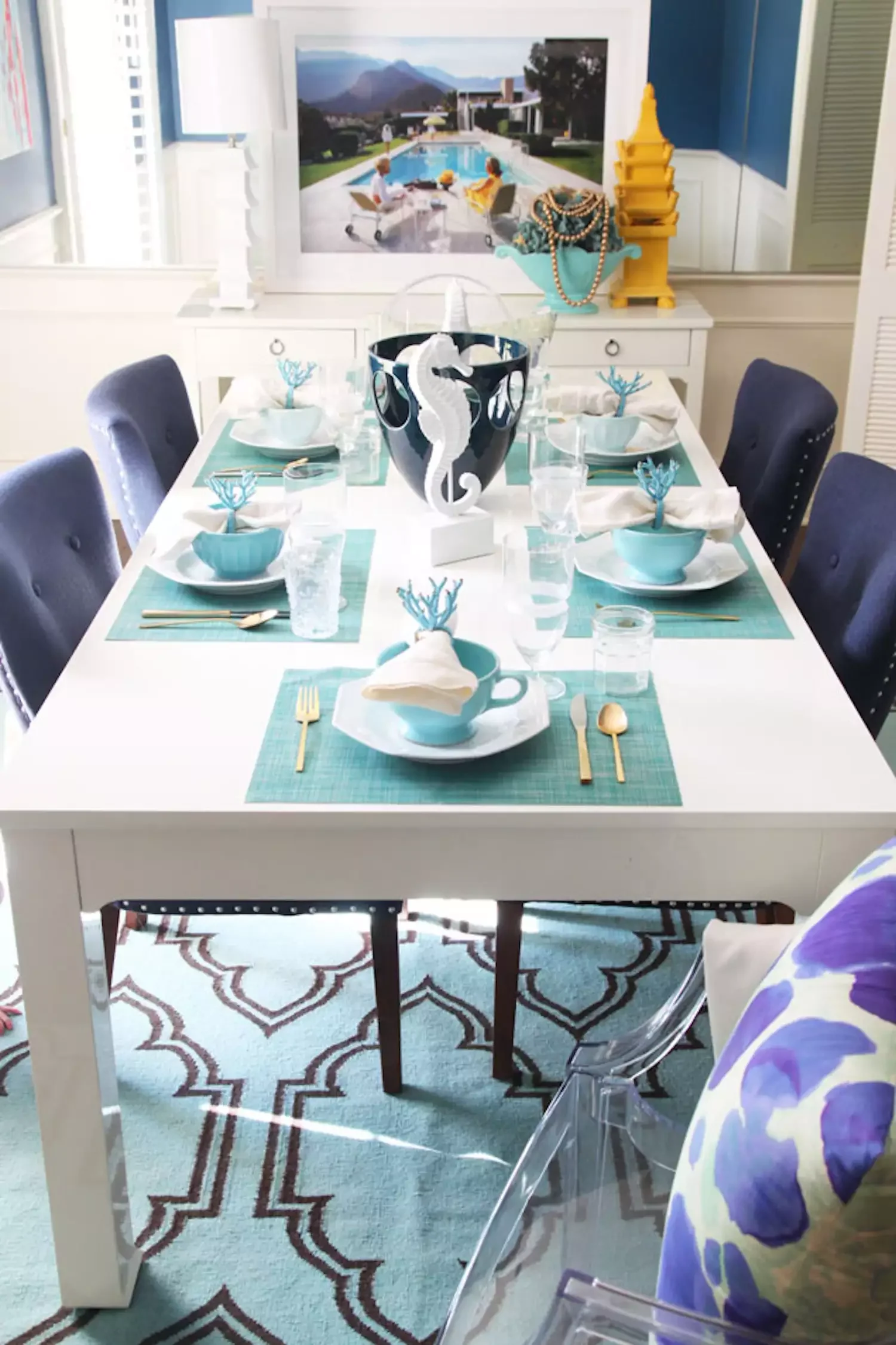 40 Stunning Blue Dining Room Ideas That Will Transform Your Space 12 By the Beach