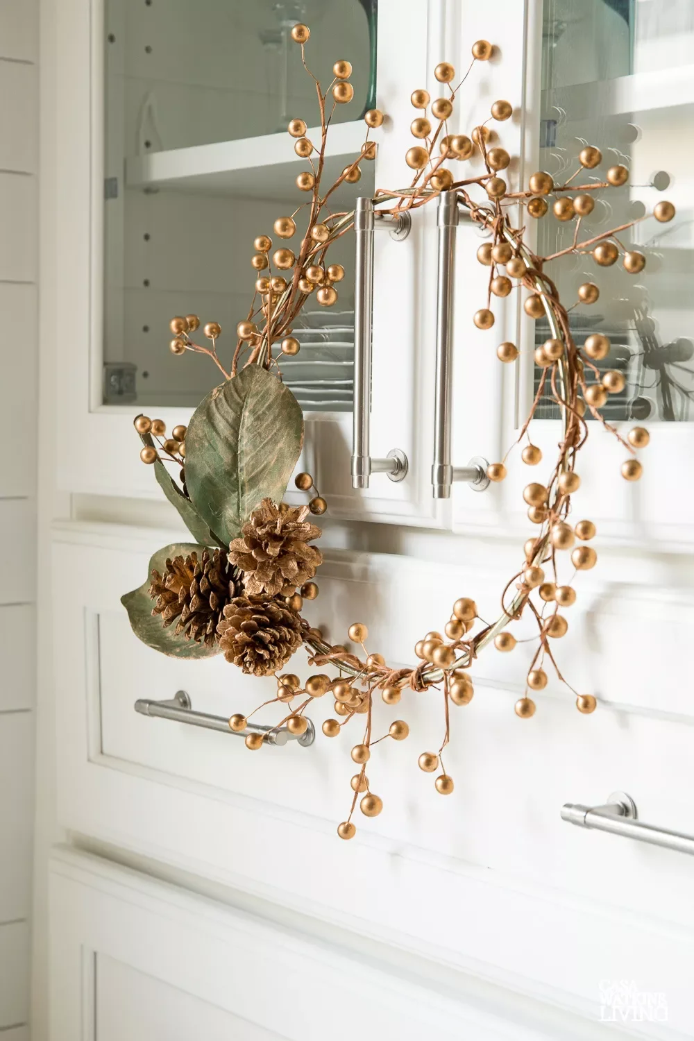 30 Christmas Door Decorating Ideas That Create Masterpieces Cabinet Door Wreath