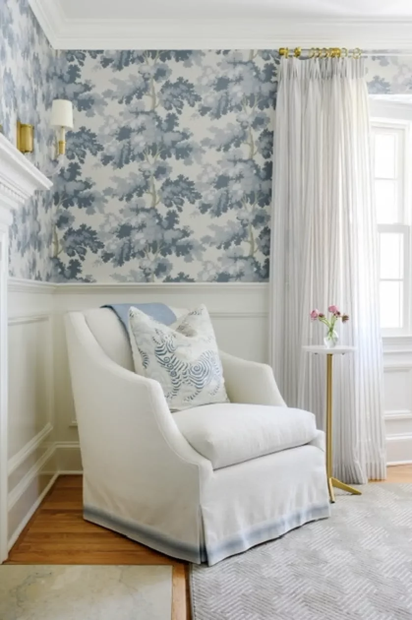 35 Stunning Living Room Wallpaper Ideas to Transform Your Space 32 Calm and Simple